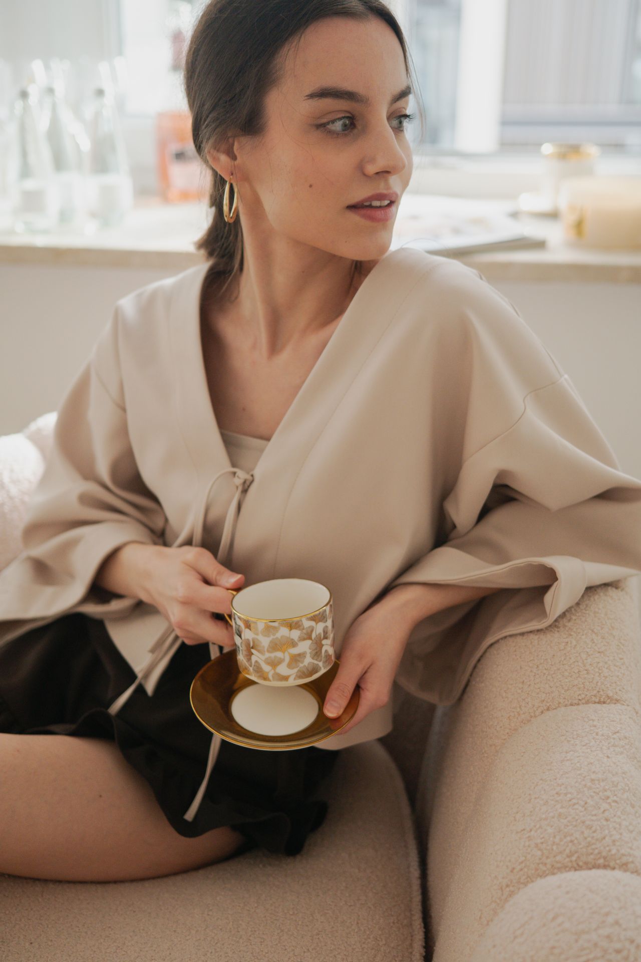 Kimono Quatro Beige - obrazek 2