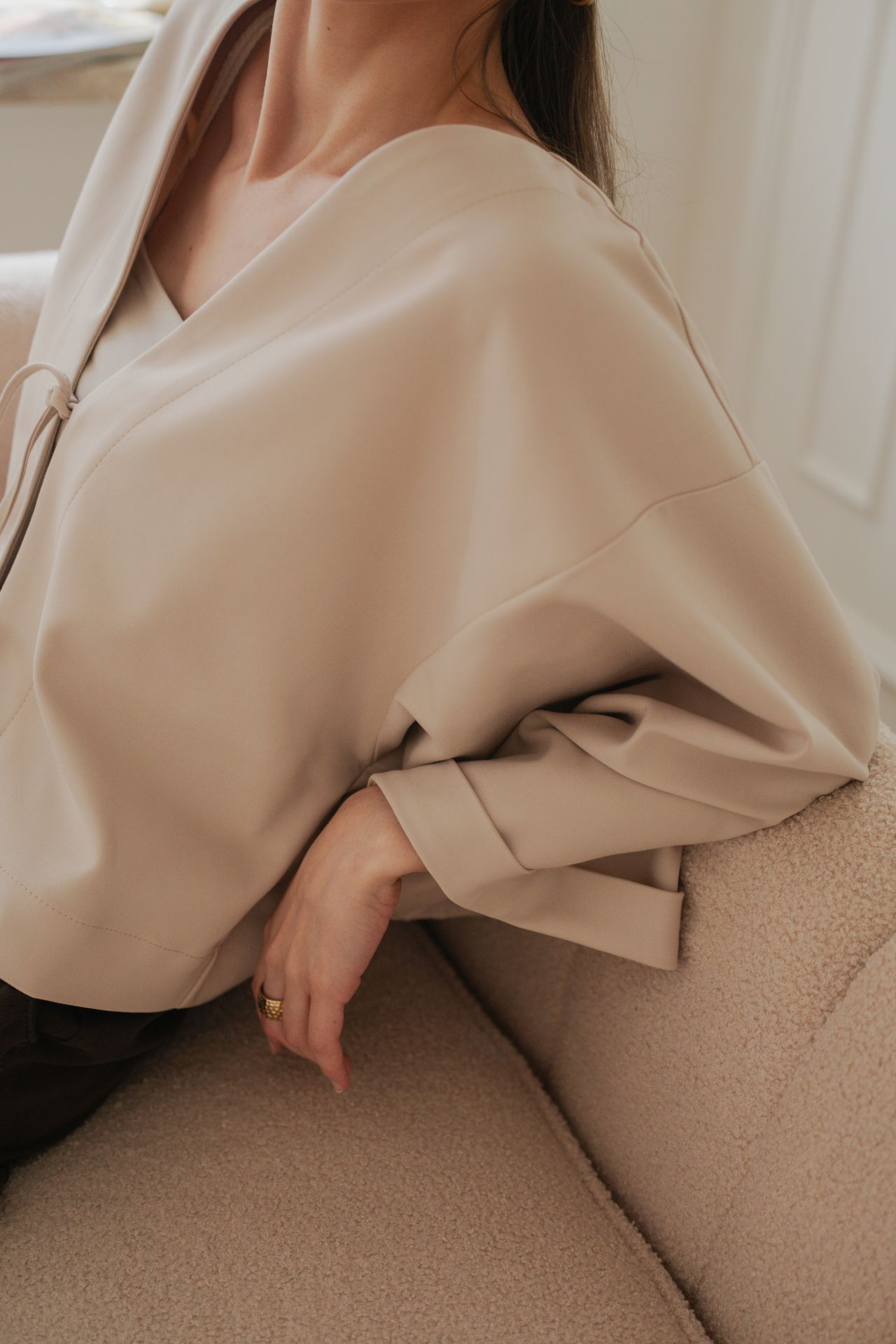 Kimono Quatro Beige - obrazek 4