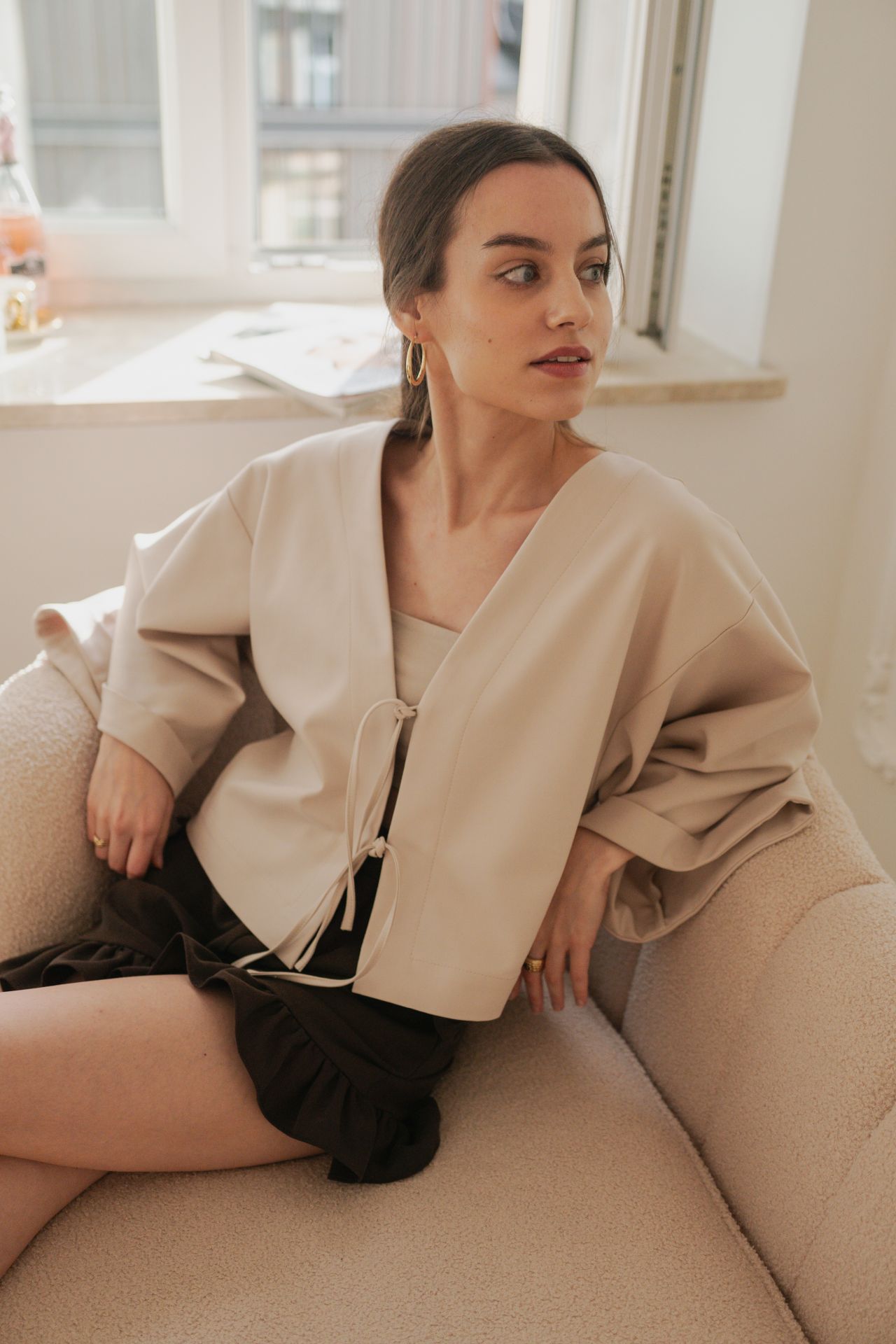 Kimono Quatro Beige - obrazek 3