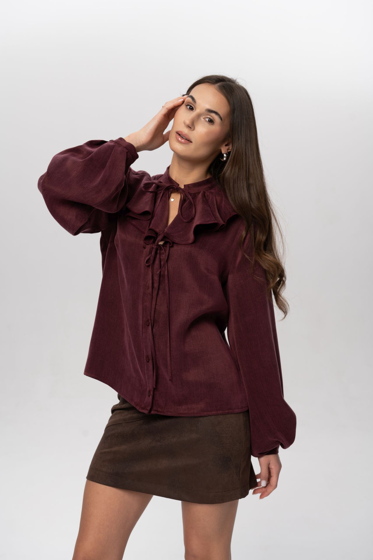 Bluzka Amina (bordo) - obrazek 5