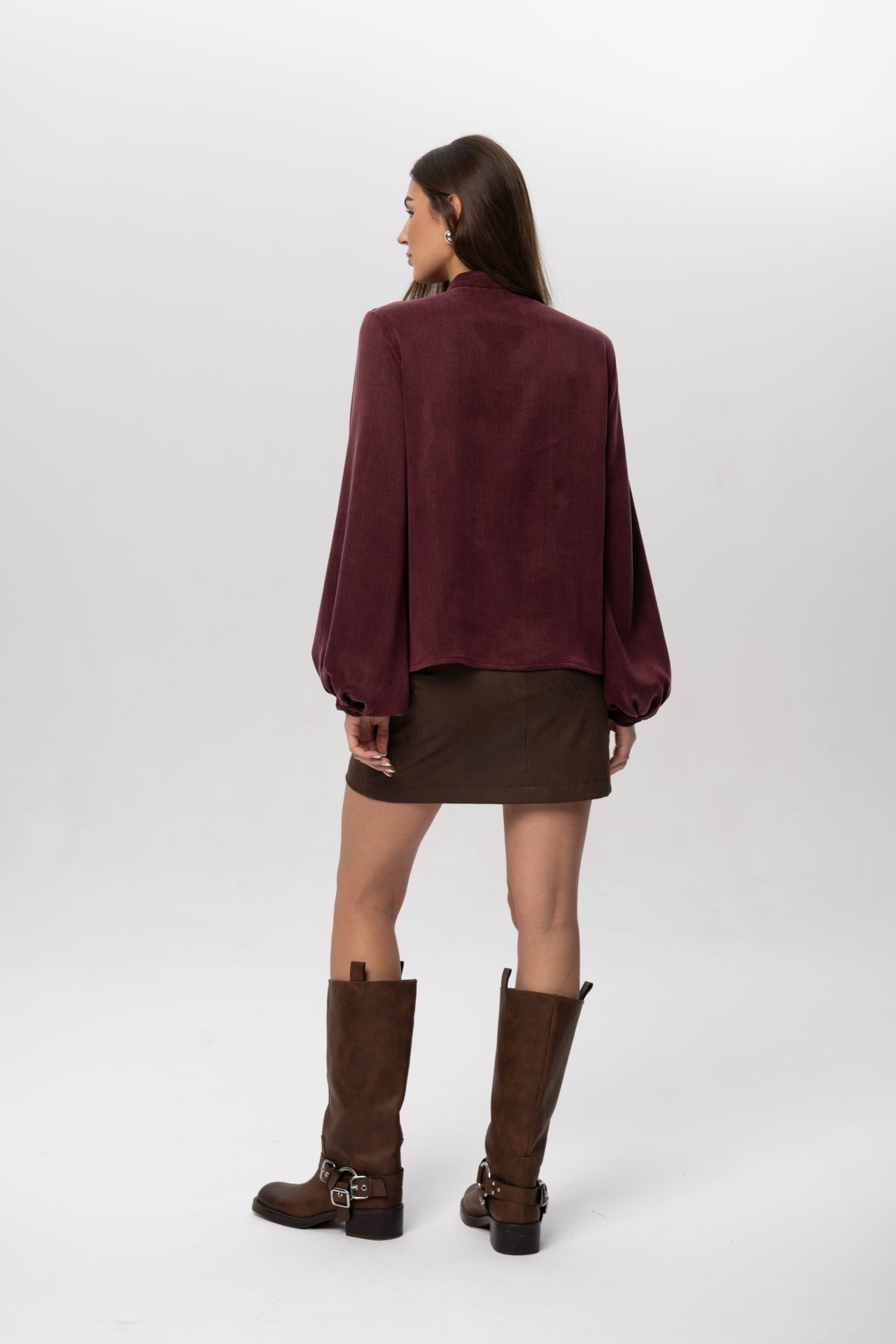 Bluzka Amina (bordo) - obrazek 6