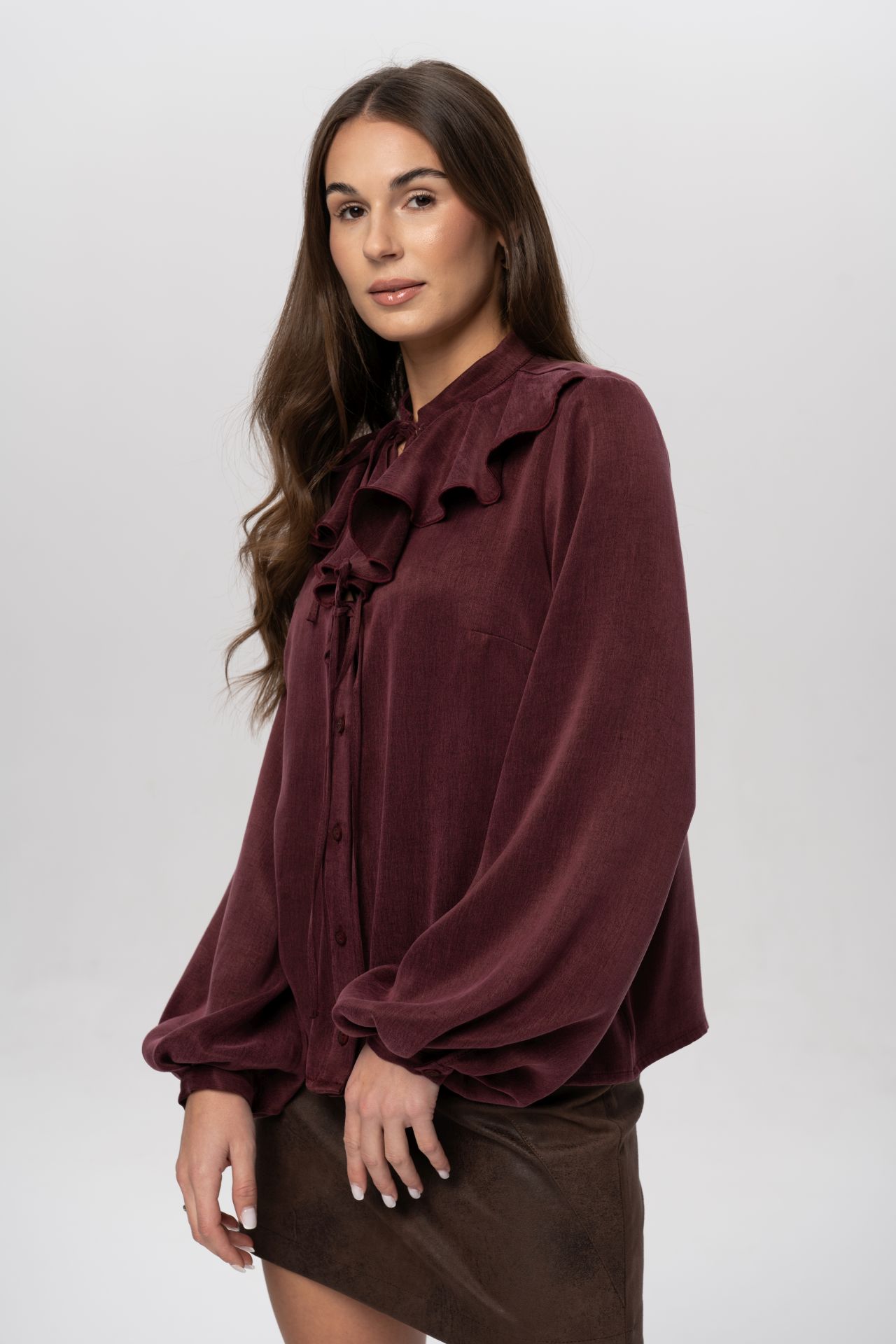 Bluzka Amina (bordo) - obrazek 8